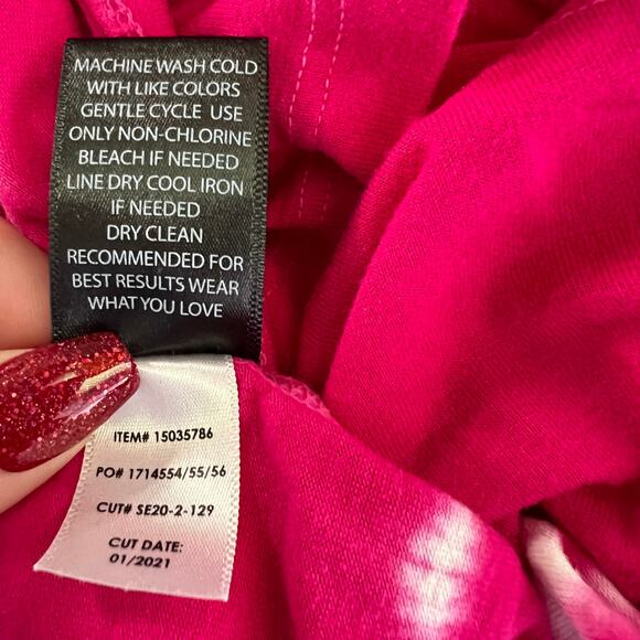 Torrid Super Soft Knits Pink Short Sleeve T-Shirt in Tie Dye Size 5X - Picture 8 of 8
